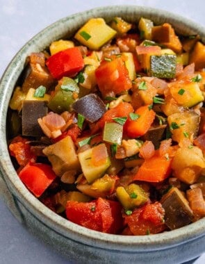 Spanish pisto in a bowl.